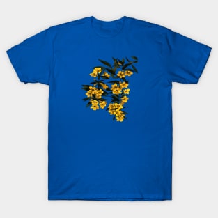 Gelsemium Sempervirens Carolina Jasmine Blossom Vector T-Shirt